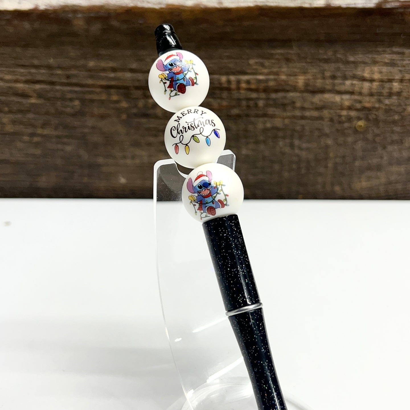 Christmas Blue Alien Plastic Pen